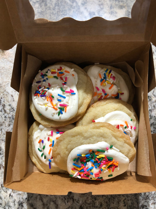Buttercream Frosted Sugar Cookies Half Doz or Full Dozen