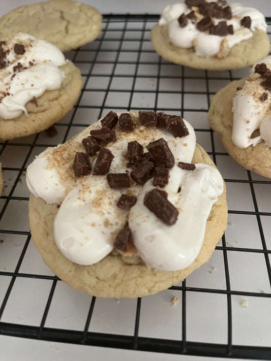 Marshmallow Creme S'mores Cookies Half Doz